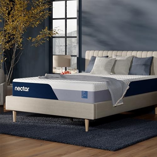 NECTAR CLASSIC 12” KING MATTRESS – MEDIUM FIRM – FOAM – WHITE/GRAY