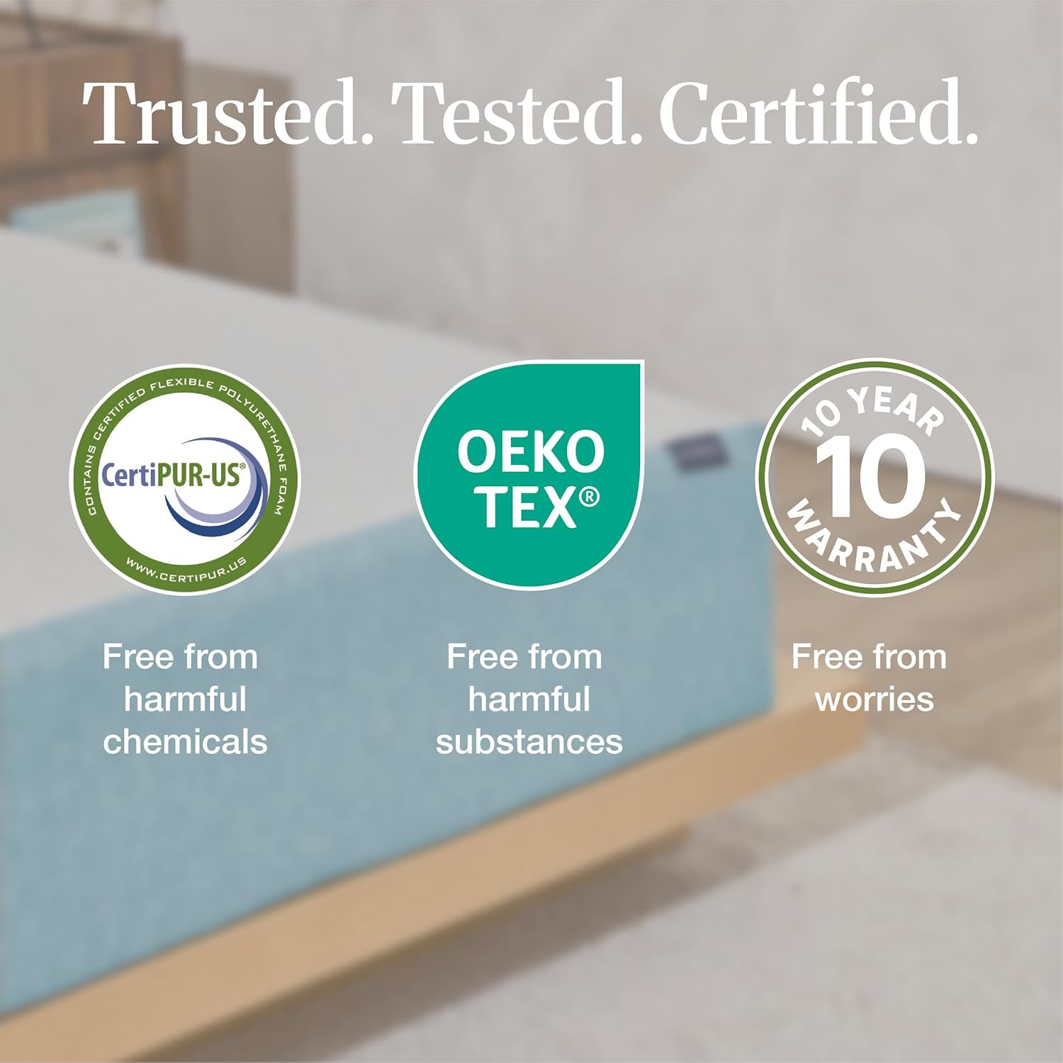 Copper Infused 12″ King Memory Foam Mattress – Medium Firm, 10-Year Warranty
