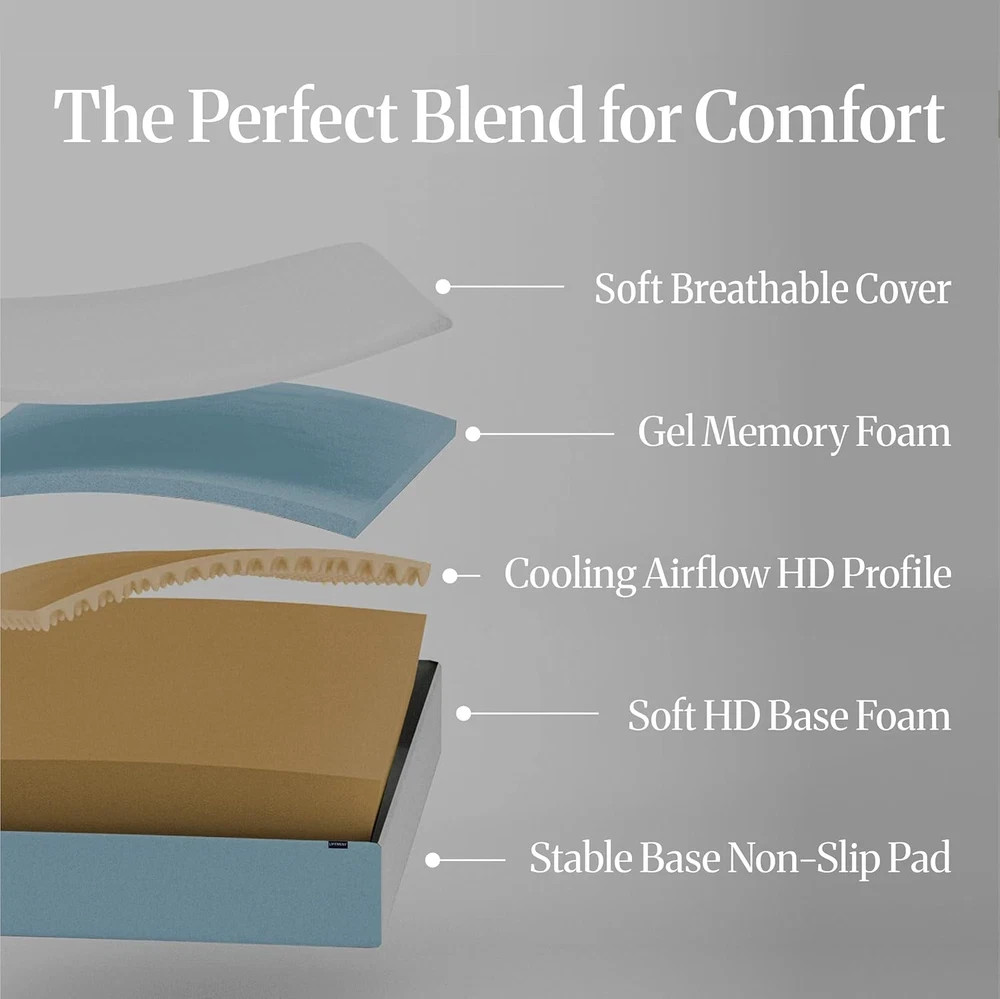 Copper Infused 12″ King Memory Foam Mattress – Medium Firm, 10-Year Warranty