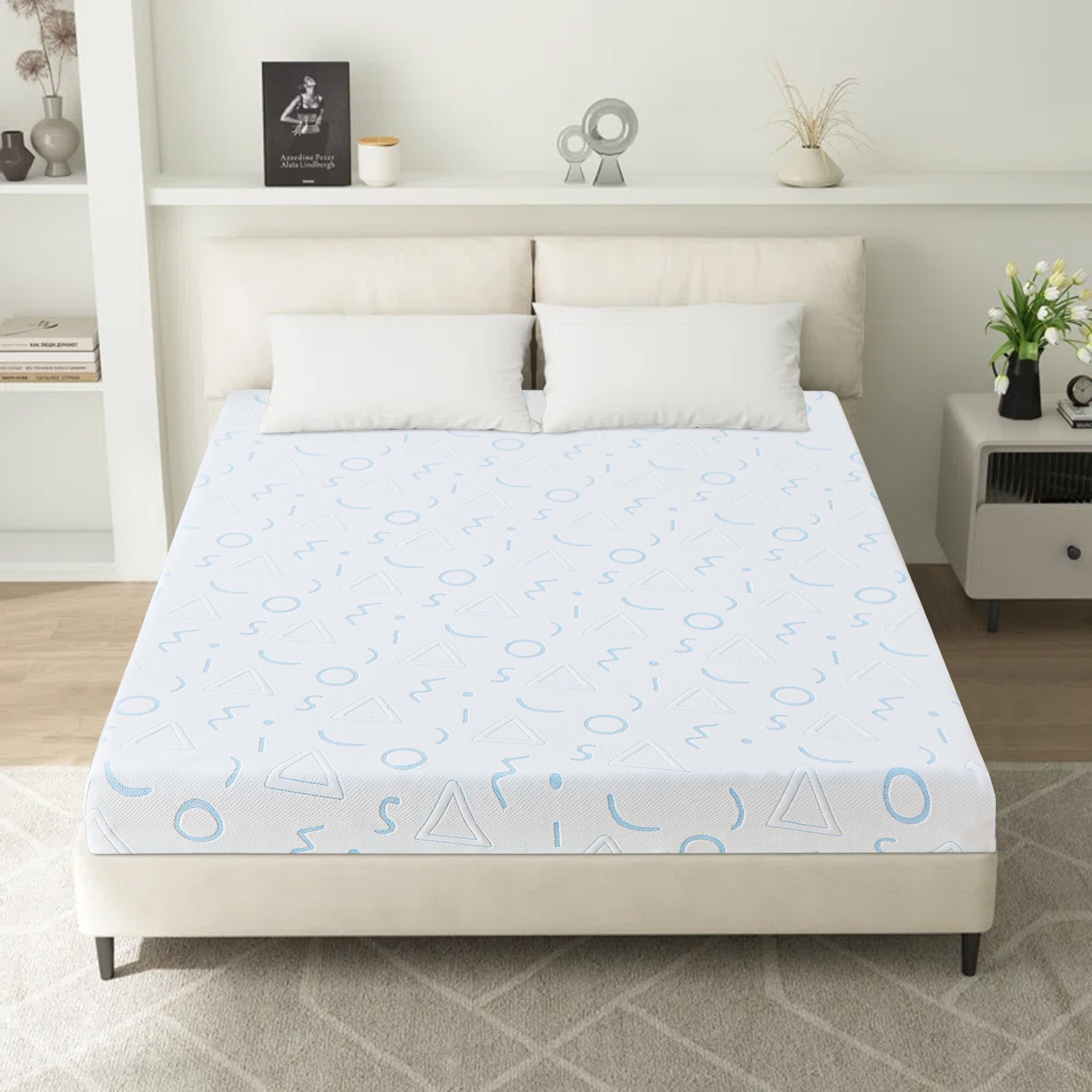 5″ 6″ Memory Foam Medium-Firm Mattress With Washable Cover for Pressure Relief