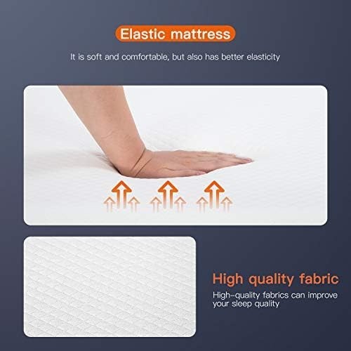 FDW 8in Twin Gel Memory Foam Mattress Medium Firm Cooling Bed in a Box