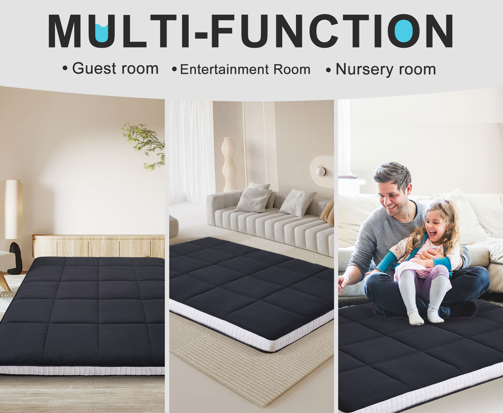 MOPHOTO Tatami Mat Sleeping Pad Foldable Roll Up Mattress Memory Foam Mattress