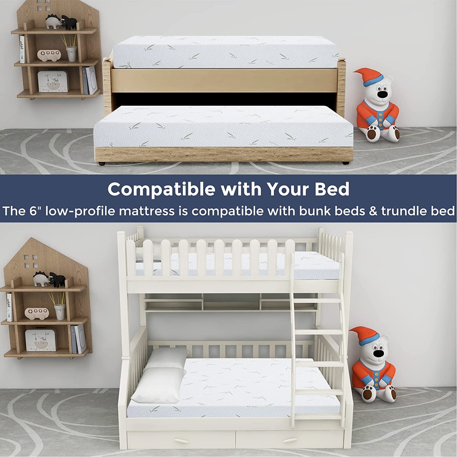 6 Inch Memory Foam Twin Size Bamboo Mattress In A Box NEW | IN HAND SHIPS TODAY!