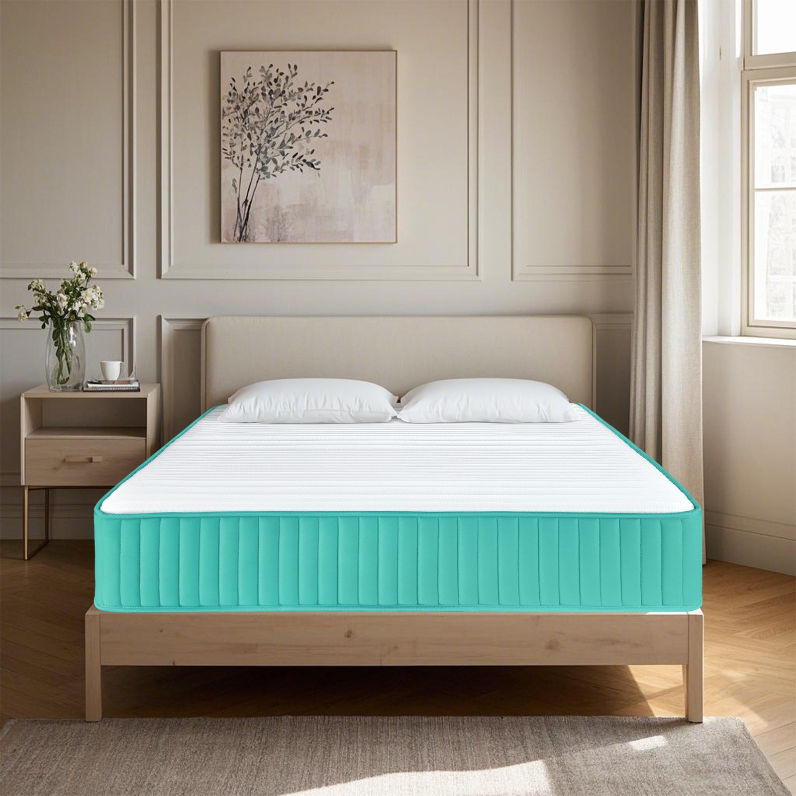 12″ Memory Foam and Pocket Spring Hybrid Mattress in a Box,CertiPUR-US Certified