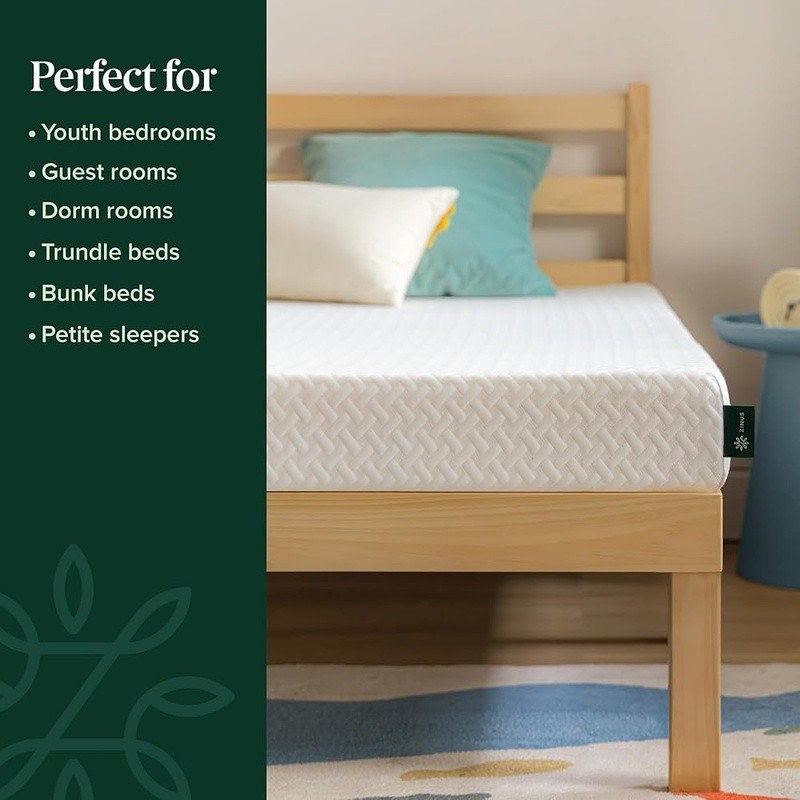 Cooling Airflow Memory Foam Mattress Twin Medium Firm W/ Breathable Cover New