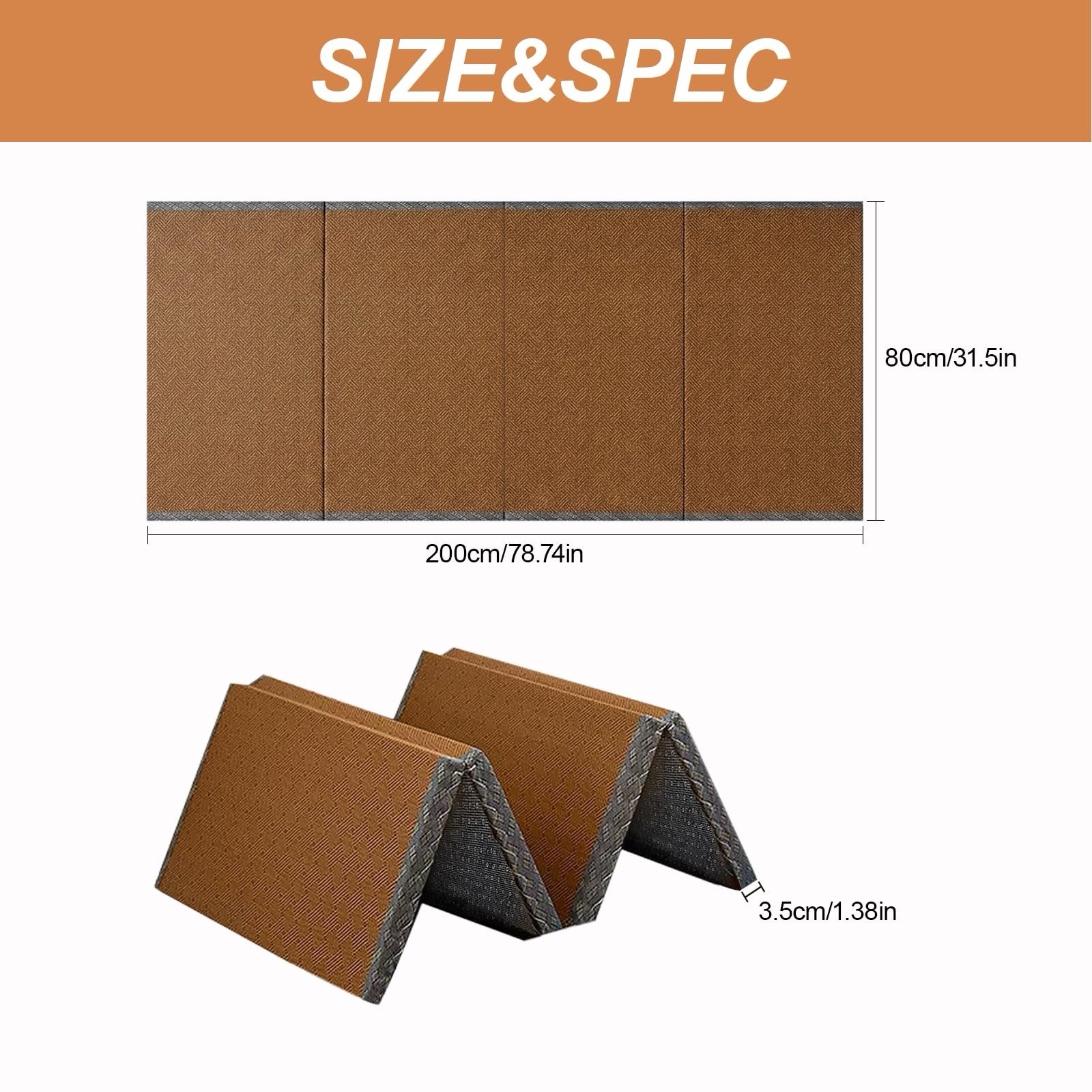 Japanese Traditional Tatami Mattress, Coconut Coir Mat Crafted From Rush Grass