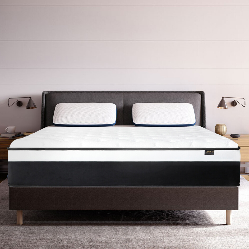 12″ 14″ MATTRESS POCKET SPRING LUXURY TWIN FULL QUEEN KING SIZE BED IN A BOX