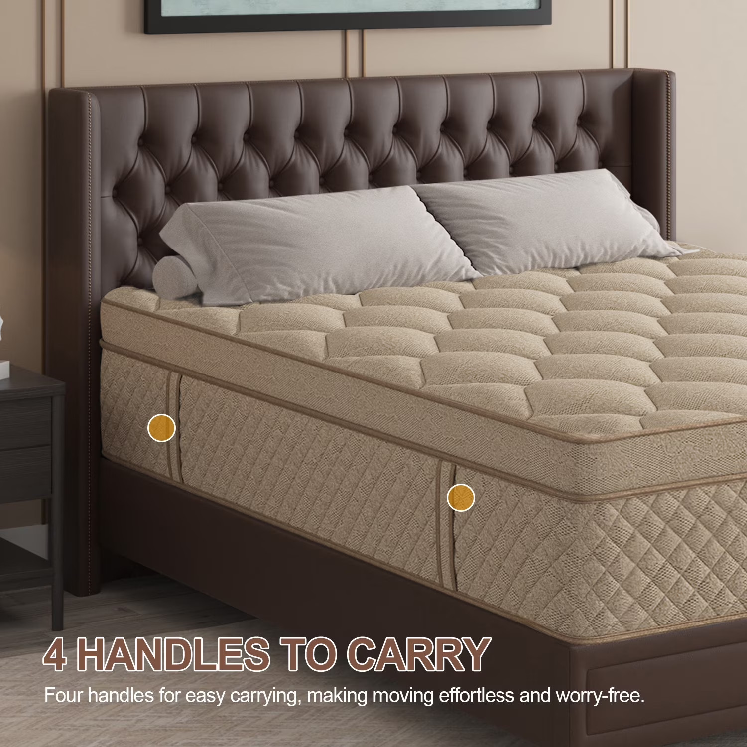 Duchessz 14inch Queen Mattress in a Box Gel Memory Foam Medium Firm Euro Top Hyb