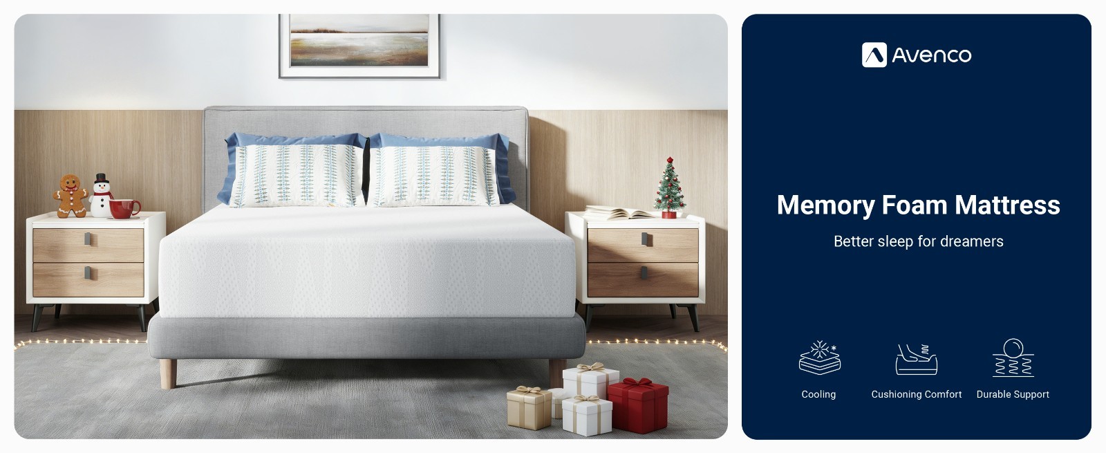“8-Inch Twin XL Gel Memory Foam Mattress – Cooling, Pressure Relief, CertiPUR-US