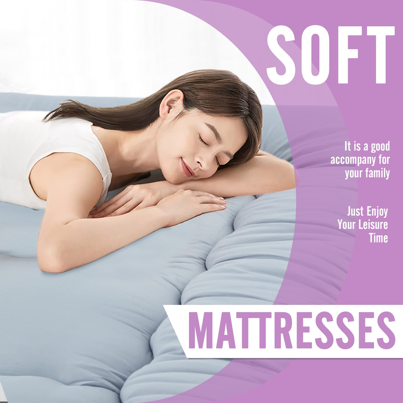 Sleeping Mat on Floor for Adults, Futon Mattress SleepMattress Pads Sleeping …