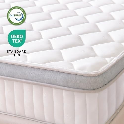 12 Inch Queen Mattress in a Box Hybrid Gel Memory Foam Pocket Spring Soft Plush