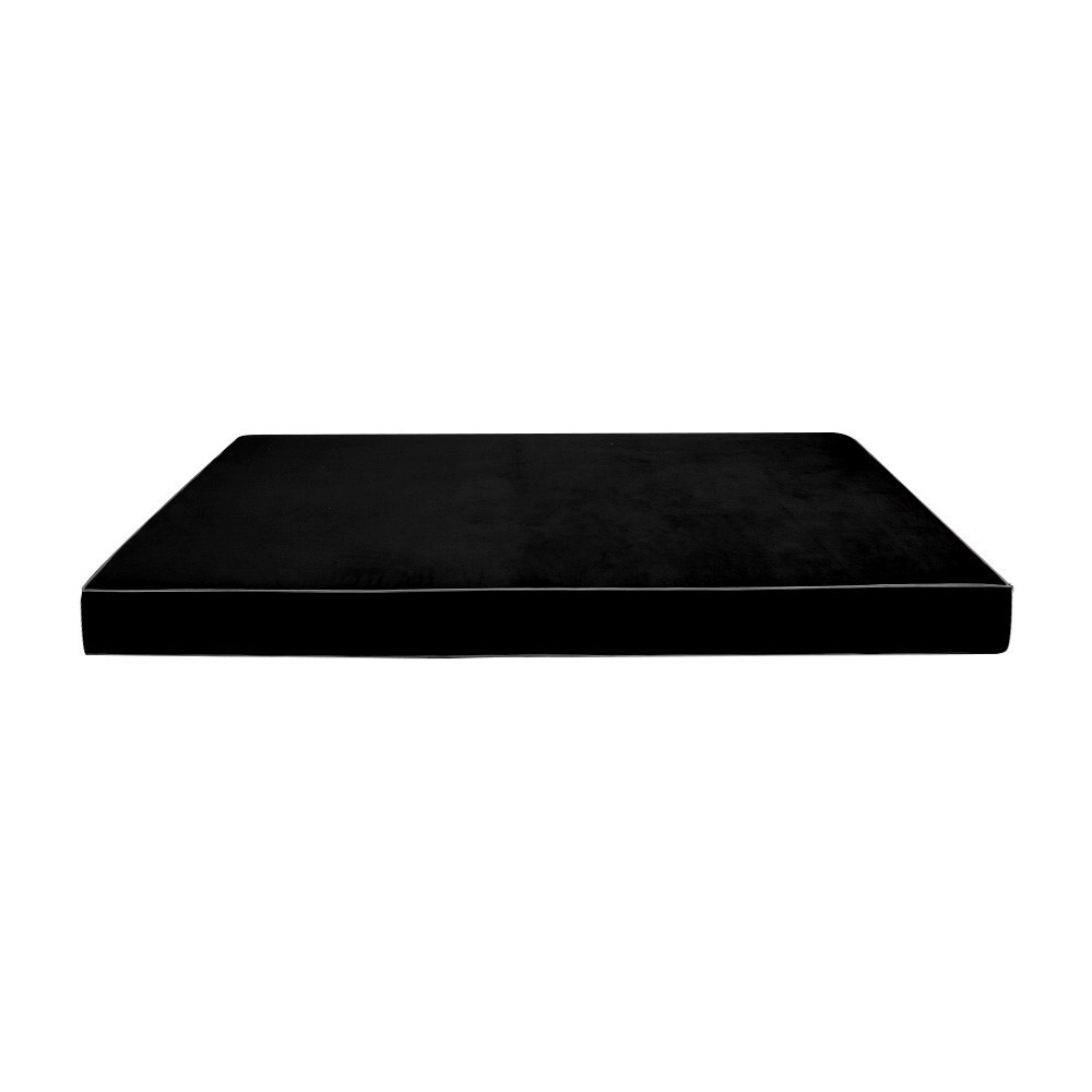 Contrast Pipe 8″ Twin 75x39x8 Velvet Indoor Daybed Mattress |COVER ONLY|-AD374