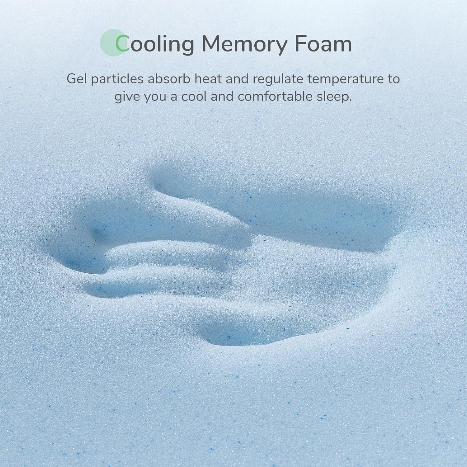 4″ Gel Memory Foam King Mattress Topper – Pressure Relief & Motion Isolation
