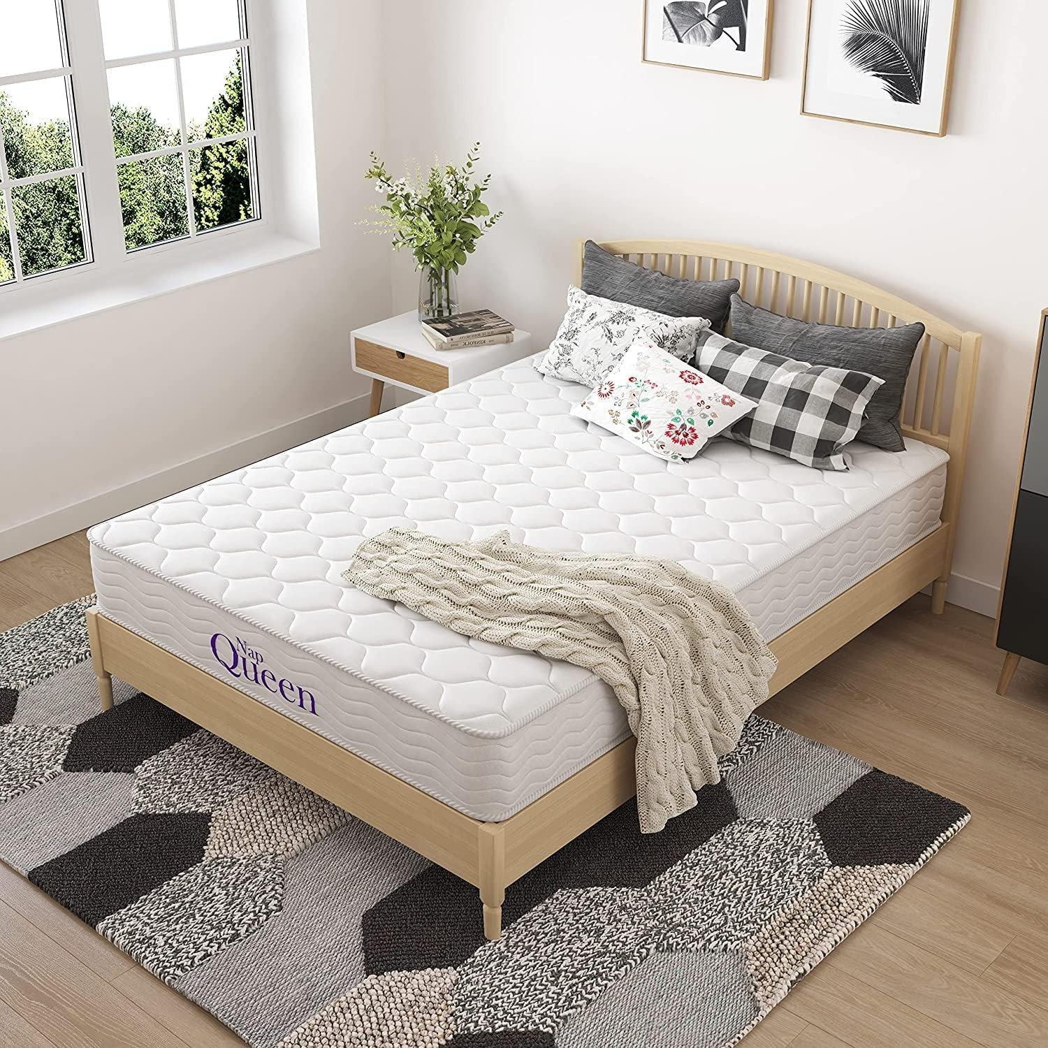 6 Inch Medium Firm Queen Mattress – Breathable, Pressure Relief Comfort in a Box