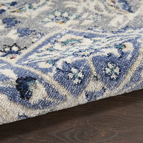 Nourison Alfombra de 1 pies 10 pulgadas x 2 pies 10 pulgadas, color gris