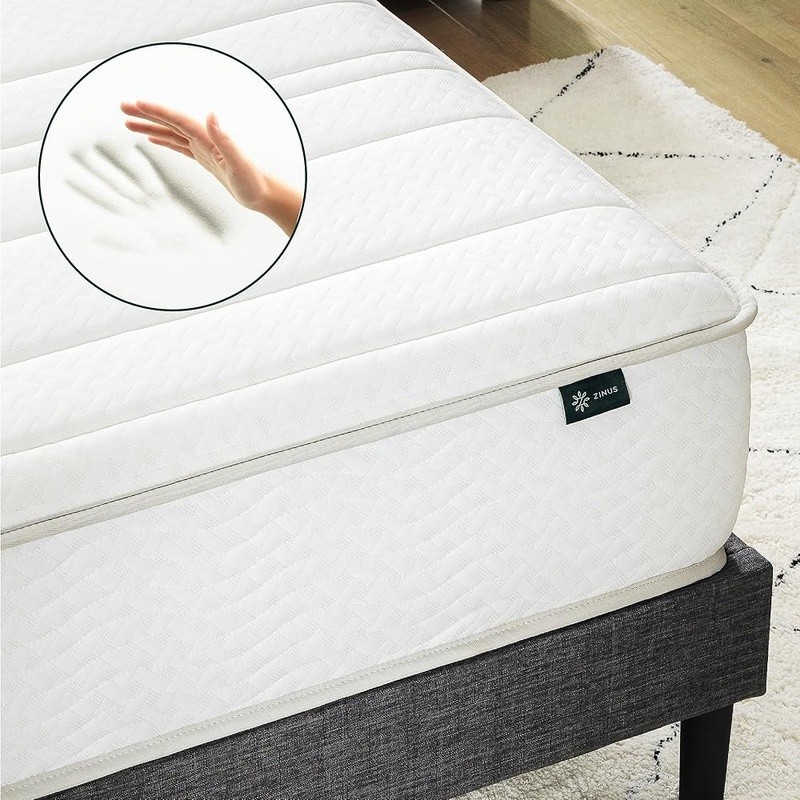 Comfortable Hybrid Mattress Durable Support CertiPUR-US Certified Safe Materials