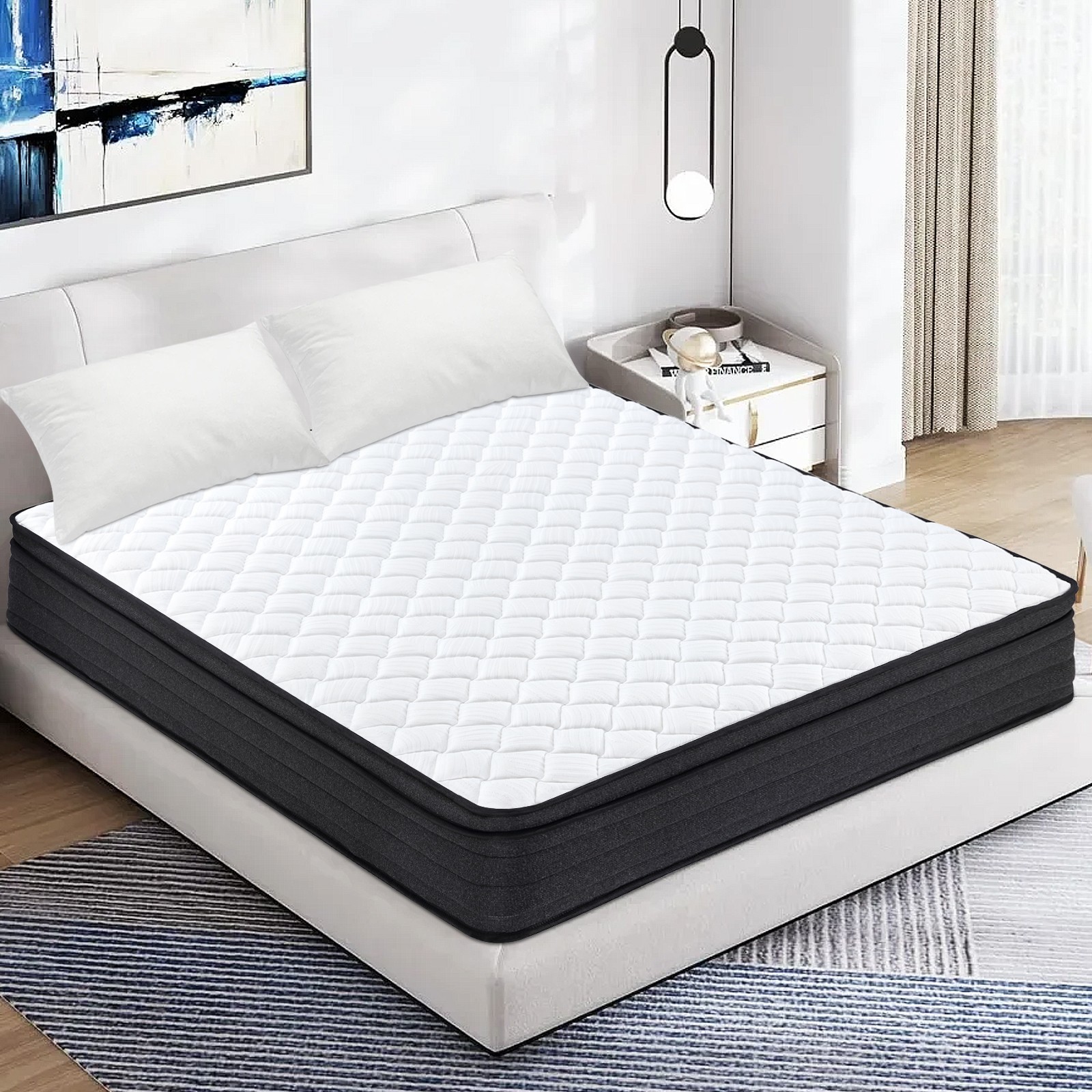 12″ Full Size Hybrid Mattress Gel Memory Foam Pocket Springs for Pressure Relief