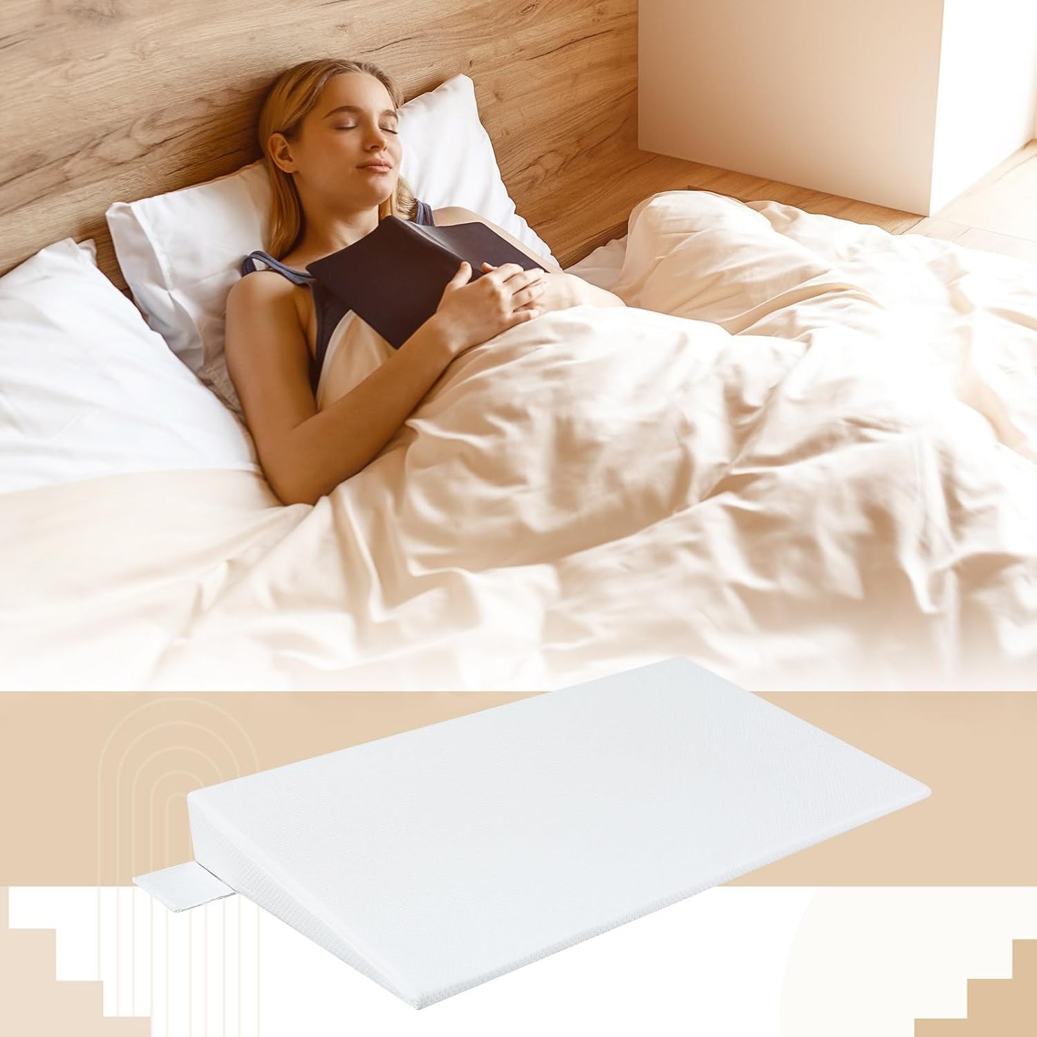 Mattress Wedge for Acid Reflux 5 Inch Queen Size Bed Wedge under Support Mattres