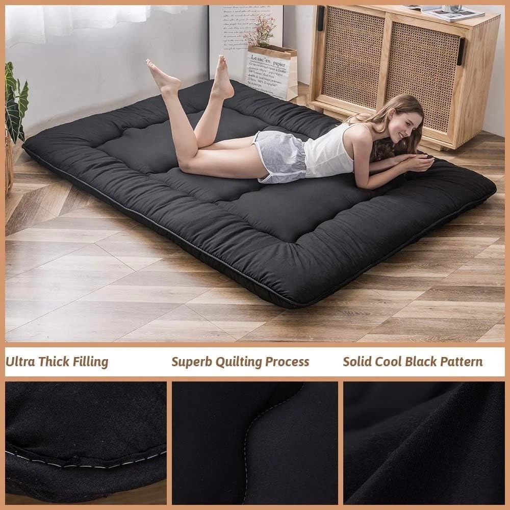 4-Inch Thick Portable Japanese Floor Mattress – Ideal for Kids & Dorms