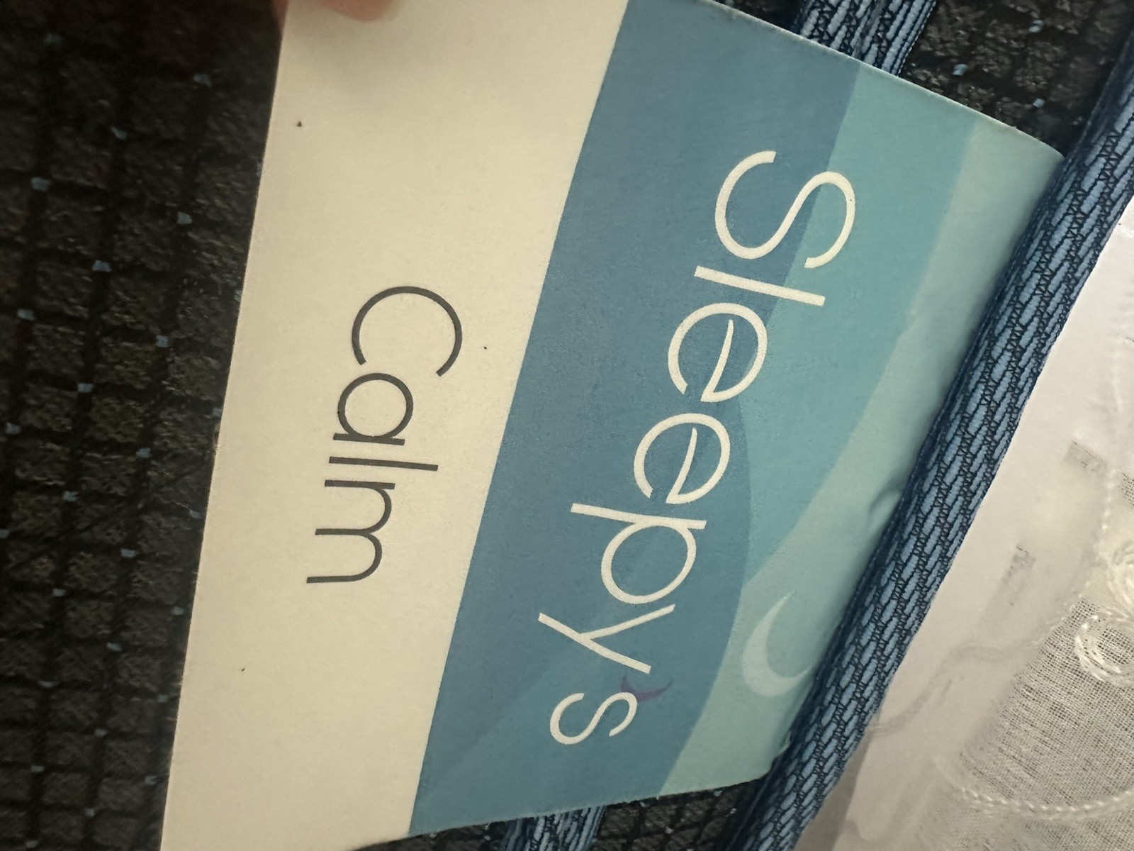 Sleepys Calm Queen Foam Mattress White Blue Rayon Polyester Cover 2021