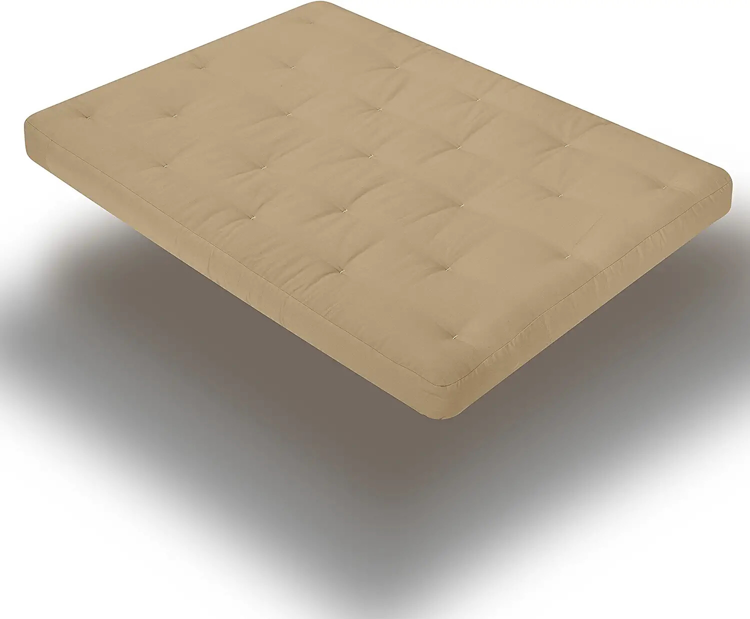 Serta Cypress 8″ Queen Futon Mattress Double Sided Innerspring Khaki