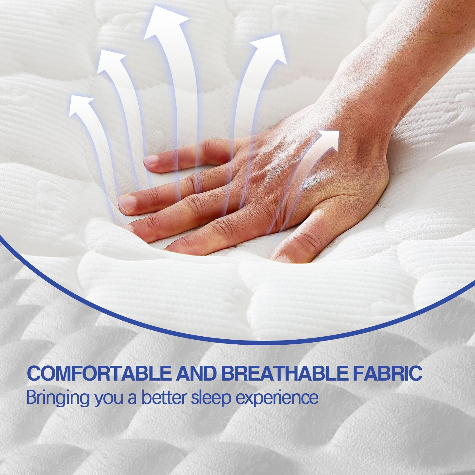 8″10″ Gel Memory Foam and Spring Hybrid Mattress Twin Full Queen King Size