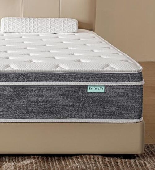Queen Size Mattress 12 Inch, Cooling Hybrid Mattress in a Box, Queen 12 Inches