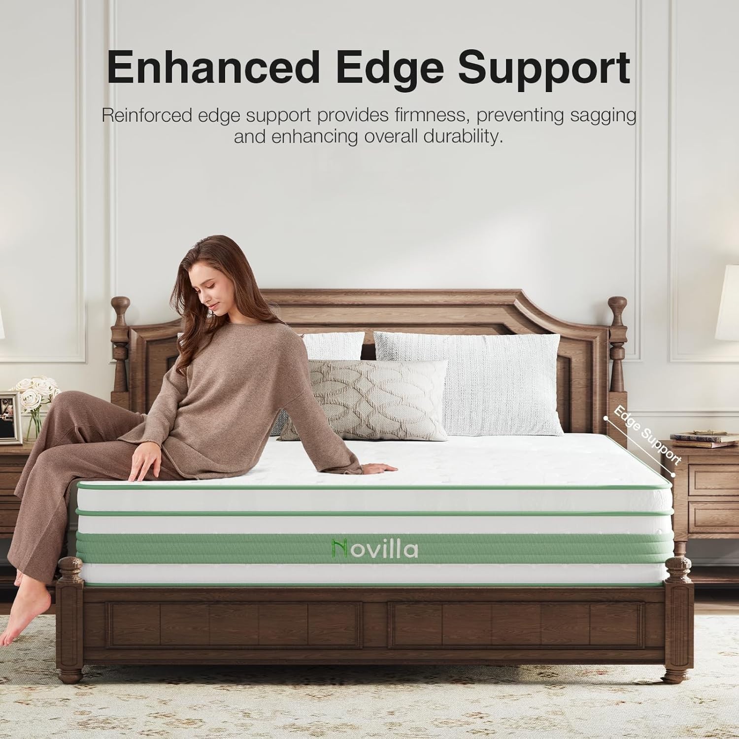 Luxury 14-Inch Queen Hybrid Mattress – Gel Memory Foam & Pocket Springs