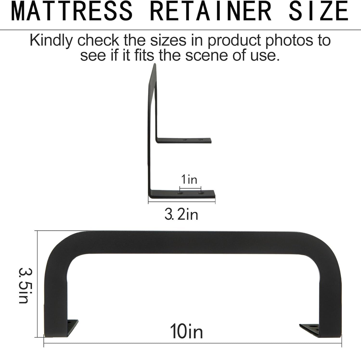 Mattress Retainer Bar Bracket Holder 4Pcs Keeping Mattress from Sliding for F…