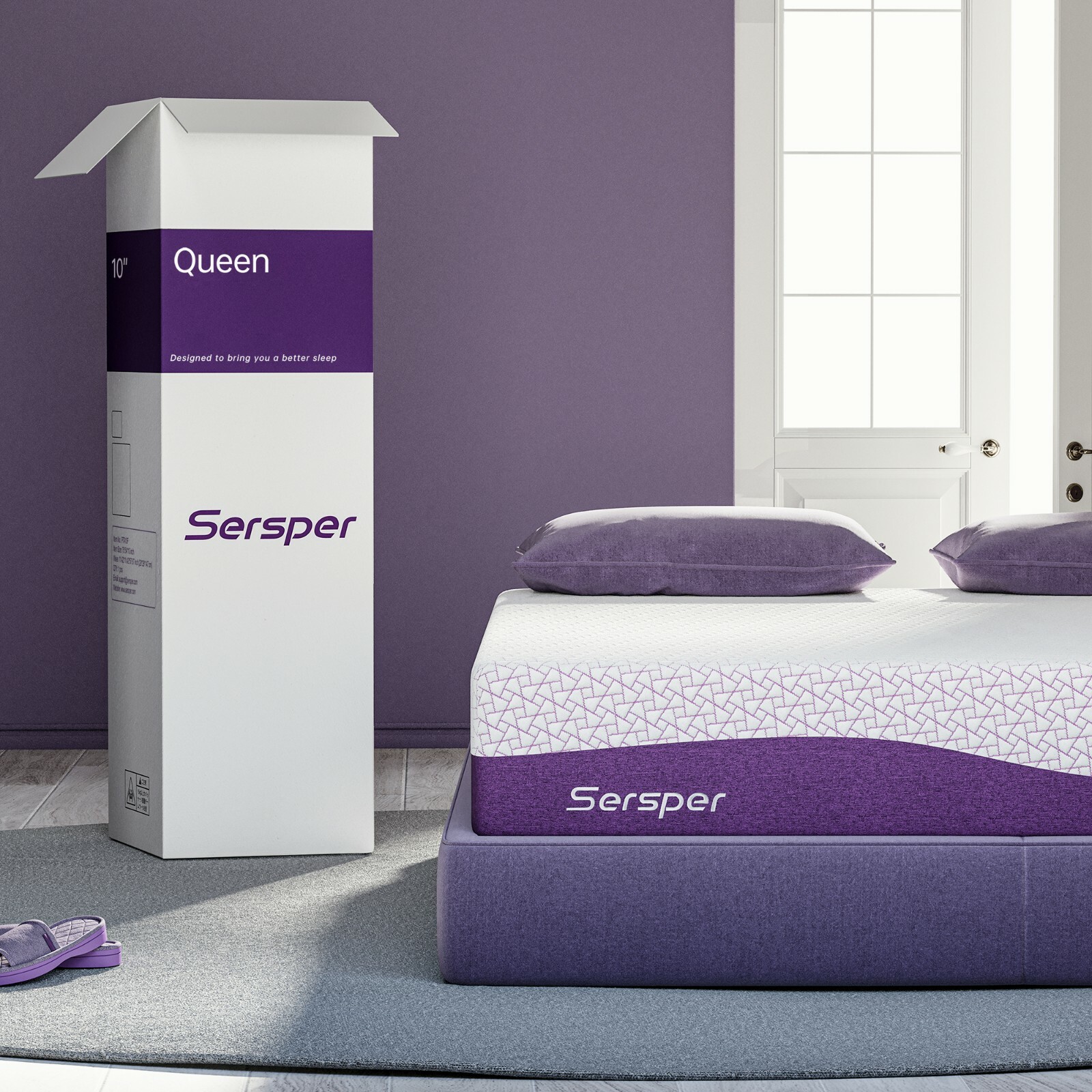 8/10/12 Inch Gel Infused Memory Foam Mattress Twin Full Queen King – Bed In Box