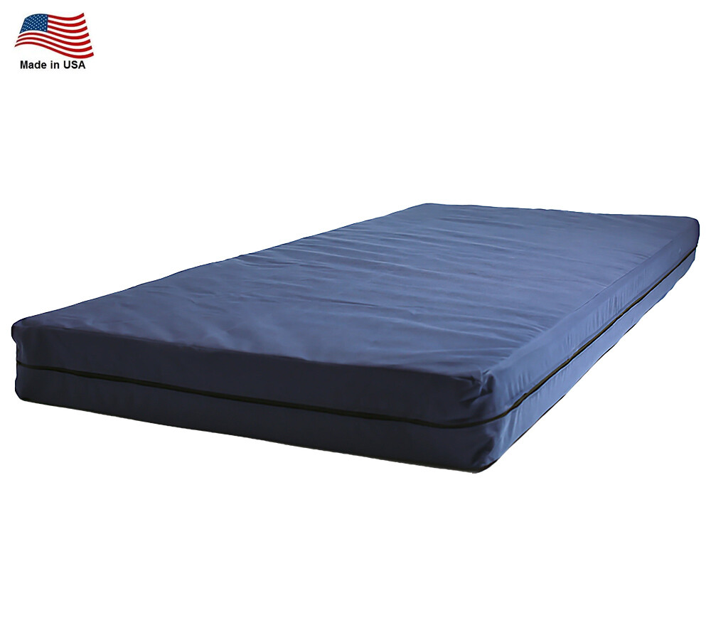 42″x80″ Luxury Foam w/ Pinstripe Design & Quilted Cover Both Side w/Zipper Cover