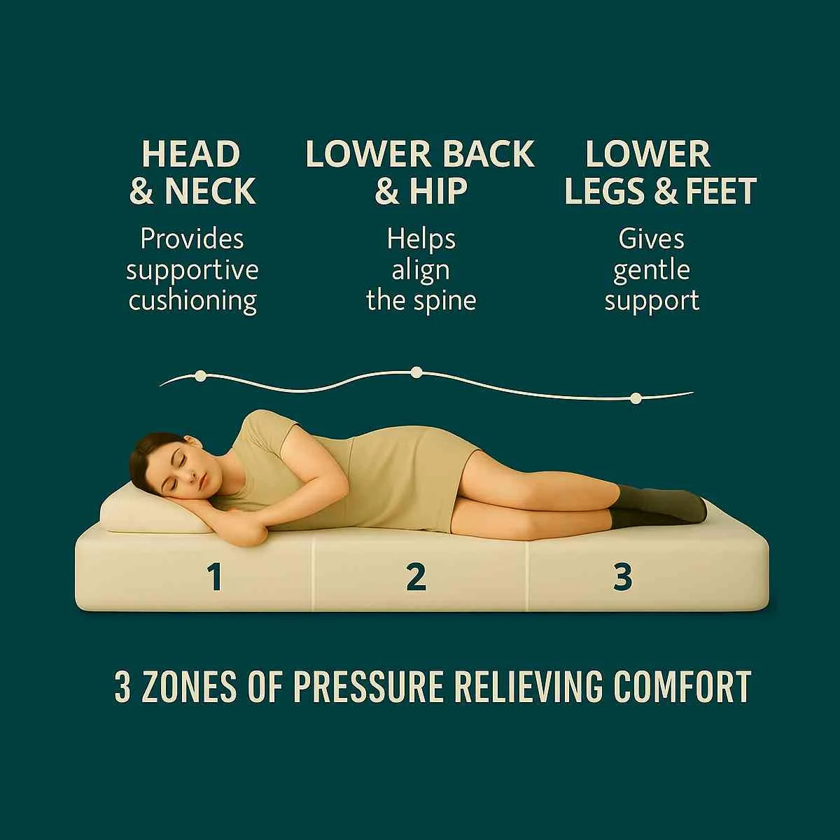 12″ Twin XL Gel Memory Foam Mattress, Breathable, Medium Firm
