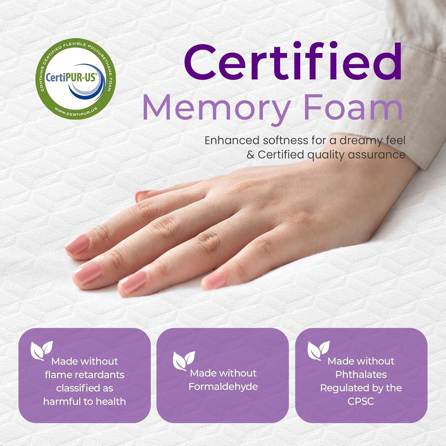 Twin Size 5 Inch Gel Memory Foam Mattress – Comfortable, Supportive, and Safe