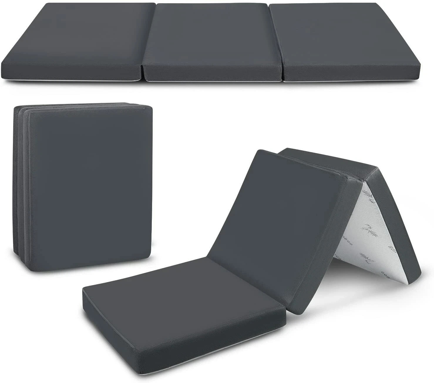 Cozzzi Folding Mattress Twin Size (31) Trifold Foam Topper Portable Sleeping Mat