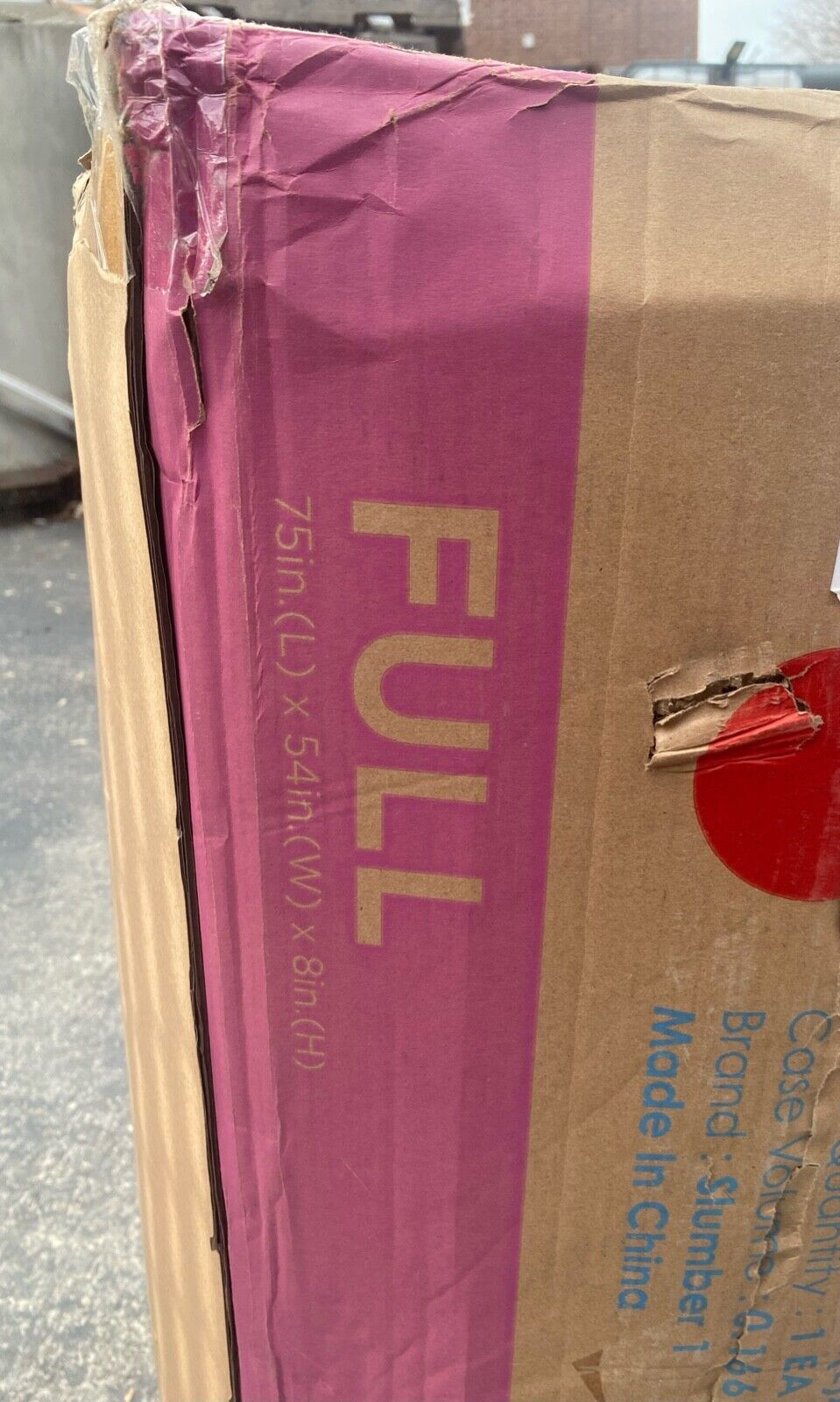 Full Size 8″ Tight Top Mattress in a box Slumber 1 Bed Mattress 75L X 54W X8H