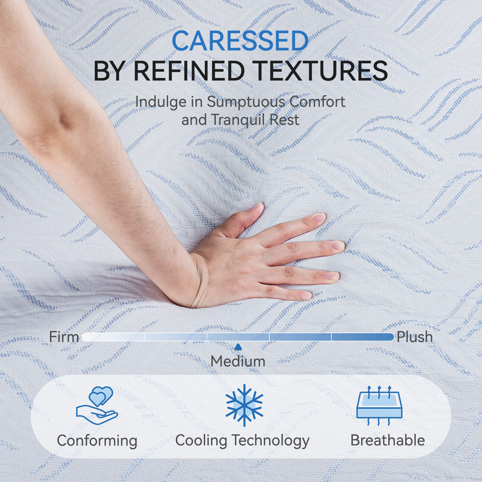 8″ Twin Full Queen King Gel Memory Foam Mattress Medium Firm Support in a Box