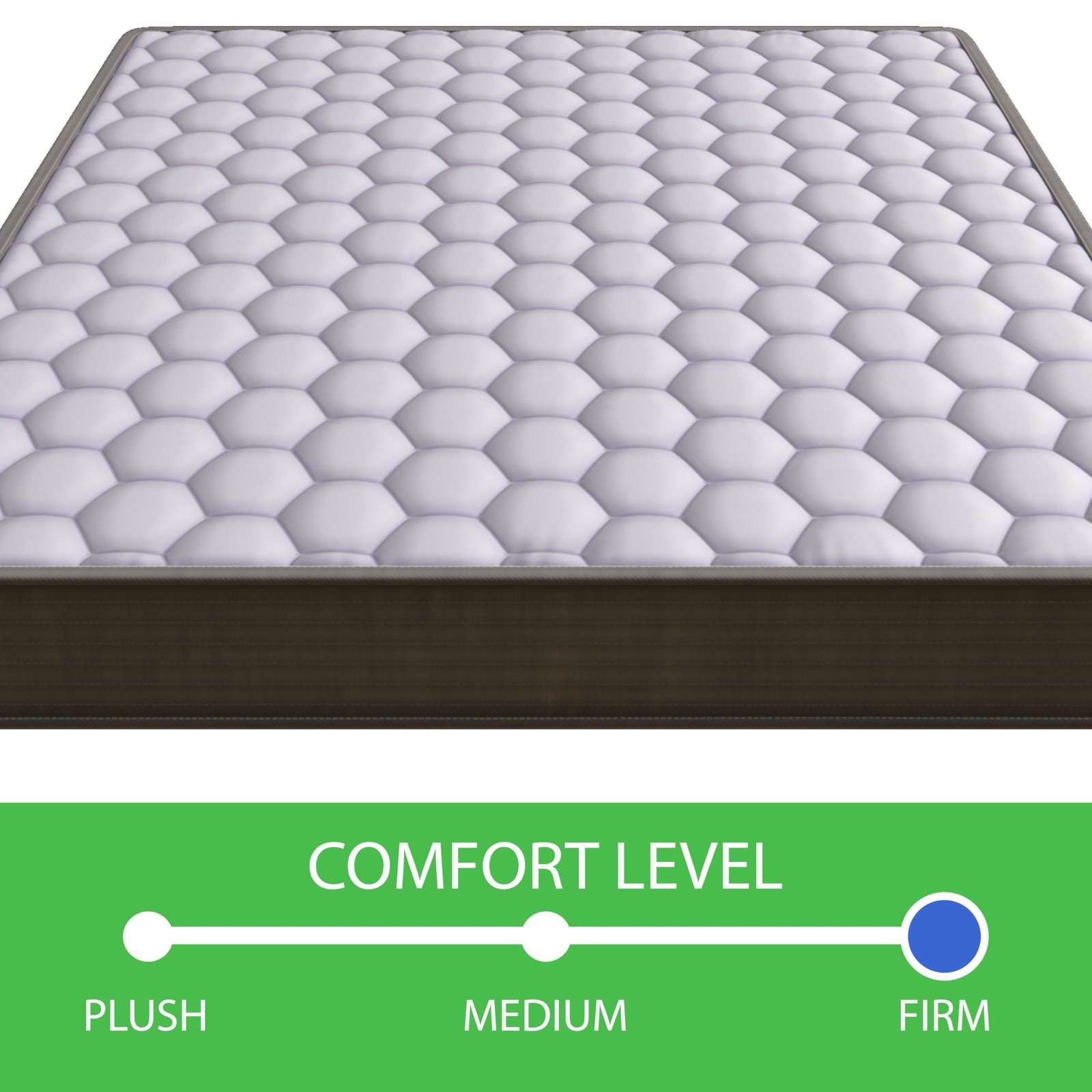 Pure 6 Inch Firm Mattress with Bonnell Spring Coil System, Traditional Bed wi…