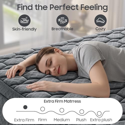 14 Inch Extra Firm Mattress Queen, Hybrid Mattress with Back and Lumbar Hip Supp
