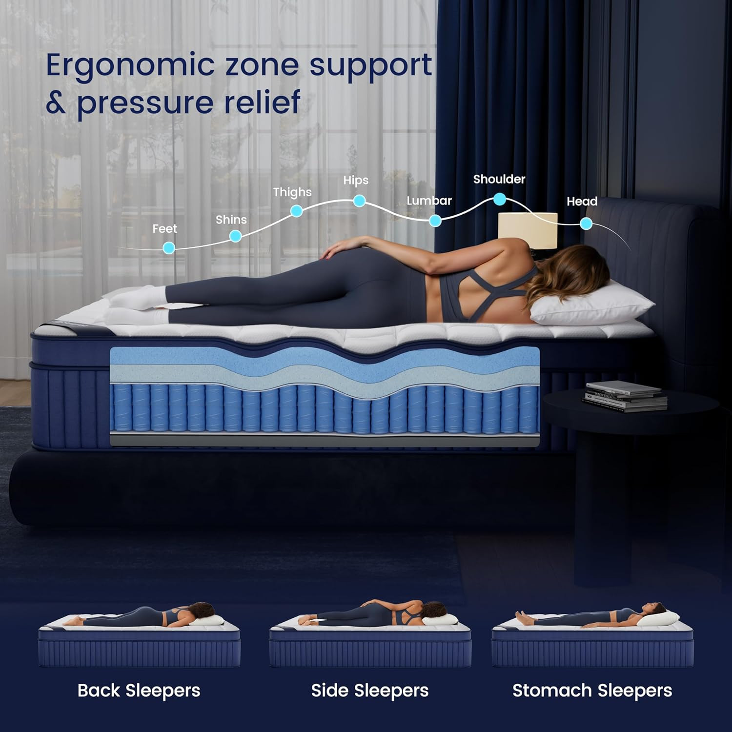 King Size Mattress, 2026 Upgraded 12 Inch King Mattress in a Box, Cooling Gel Me