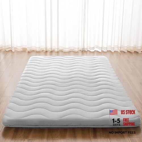 Japanese Floor Mattress, 100% High Density Comfortable Queen( 80 x 60 ) Grey