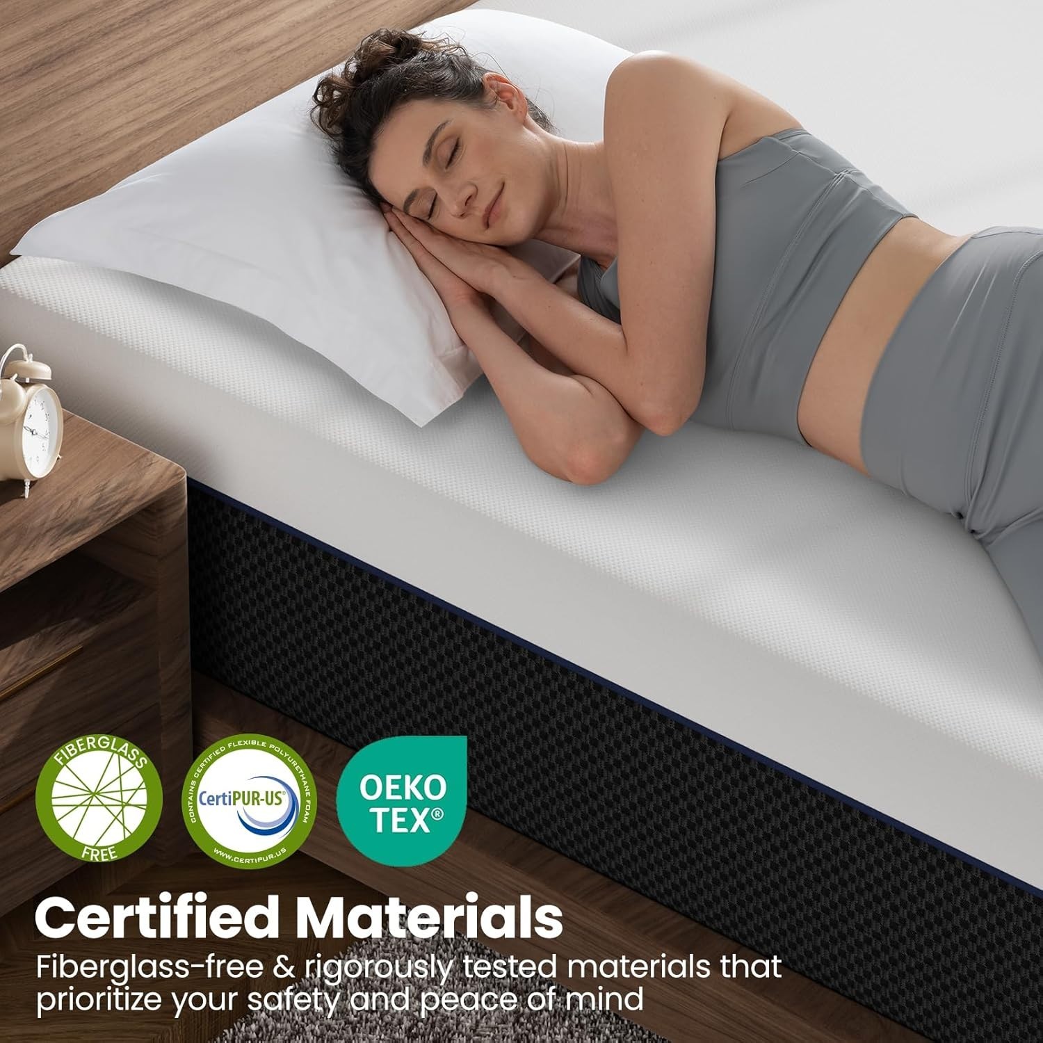 6″ Twin Memory Foam Mattress in a Box, Pressure Relieving Fiberglass Free