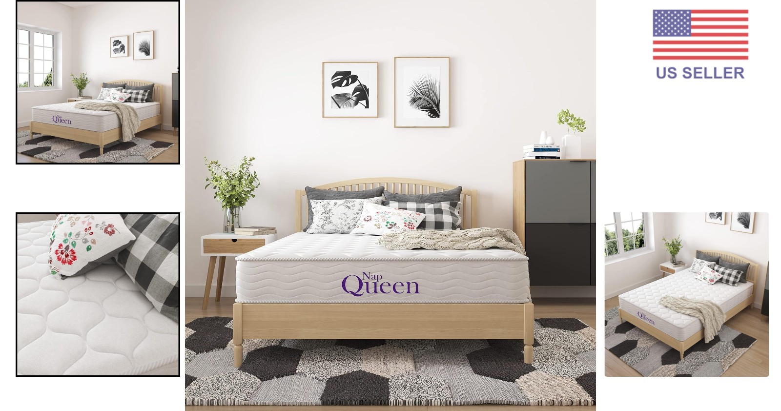 6 Inch Medium Firm Queen Mattress – Breathable, Pressure Relief Comfort in a Box