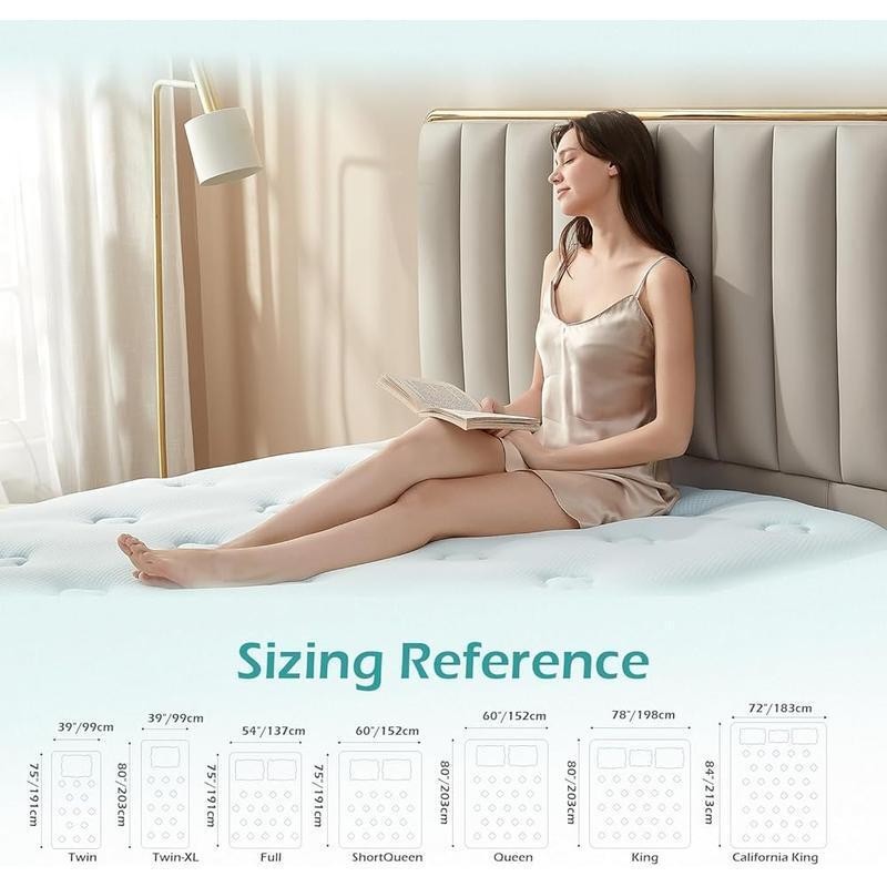 King Size Memory Foam Mattress Topper Deep Pocket New Breathable Cooling Gel Pad