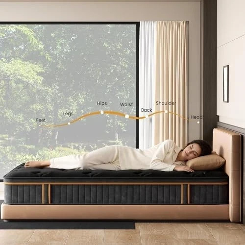 10″ Colchones TWIN Size De Espuma 10 Pulgadas Memory Foam Mattress Cooling Bed