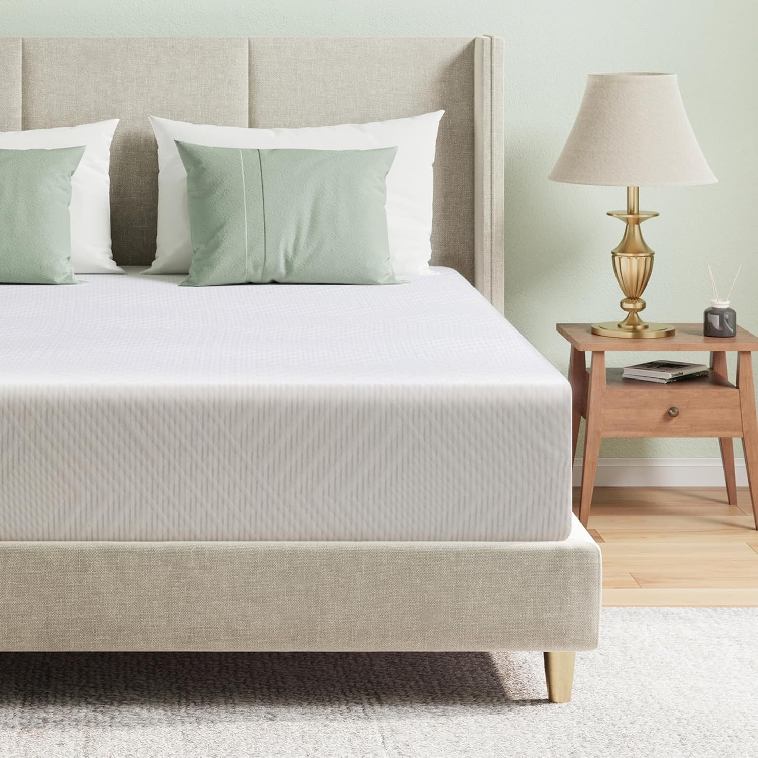 Eco-Friendly 12-Inch Twin Mattress with Pressure Relief – Perfect for Daybeds