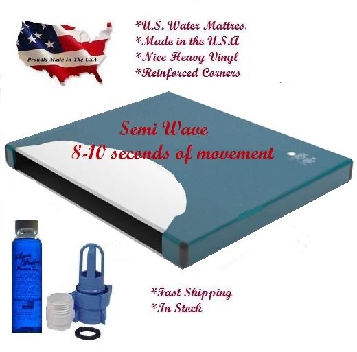 Super Single Semi Wave Waterbed Mattress – Heavy Duty Liner + Patch & Fill Drain