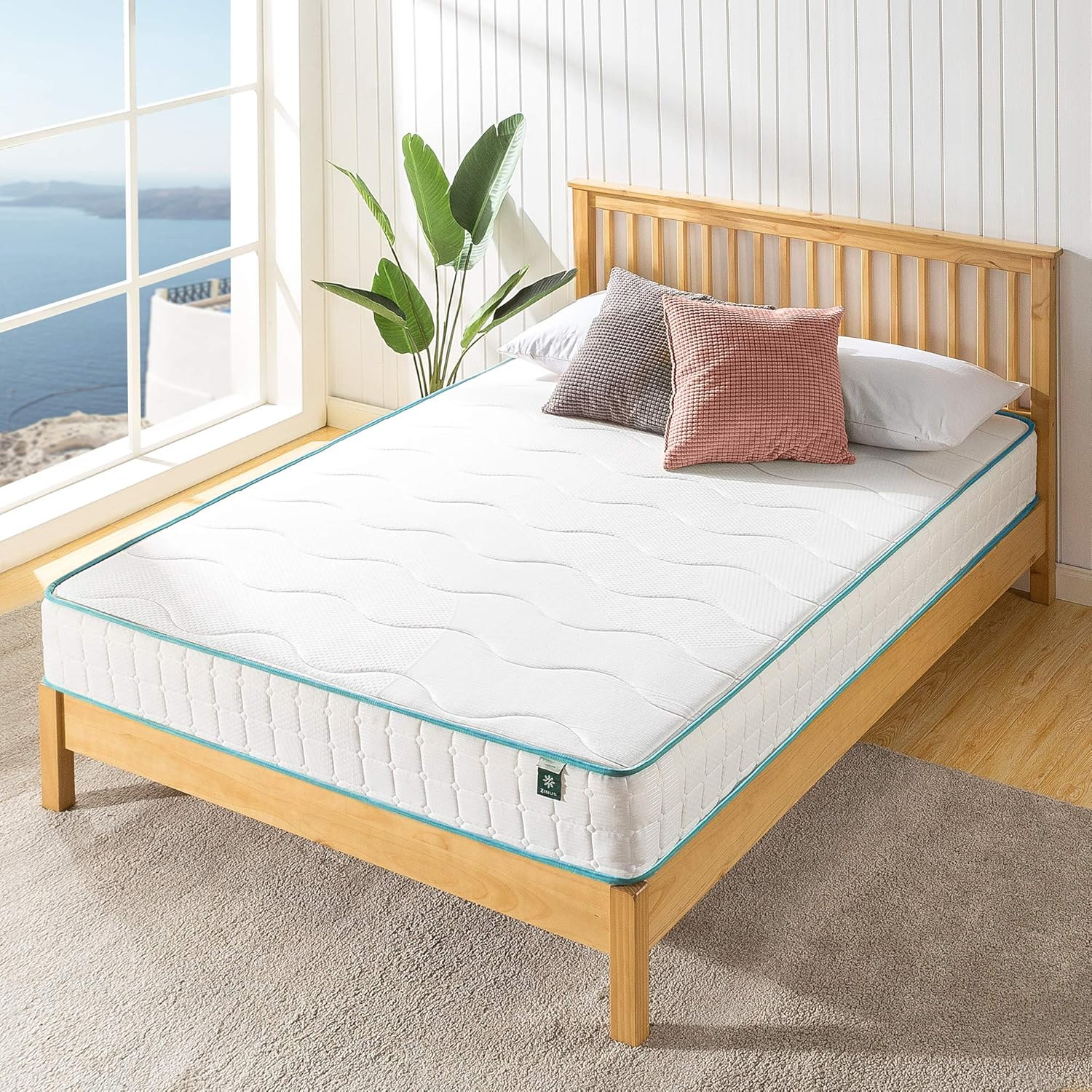 Zinus 10 Inch Tight Top Spring Mattress, Twin, Innerspring Mattress, Certipur-Us