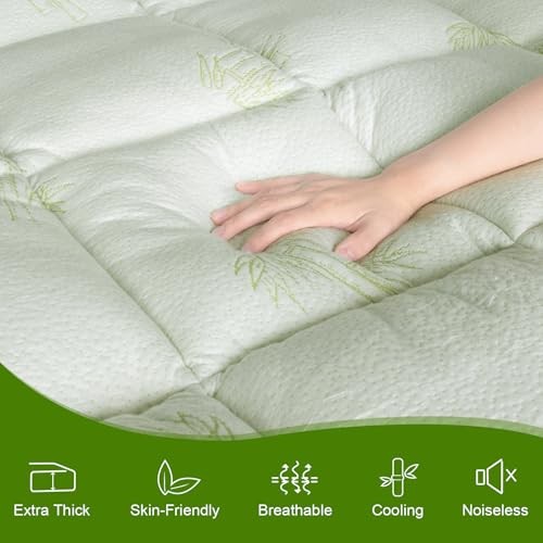 Pillow Top Mattress Topper Size, 4.5” Cooling Dual Layer Twin Dual Layer Topper