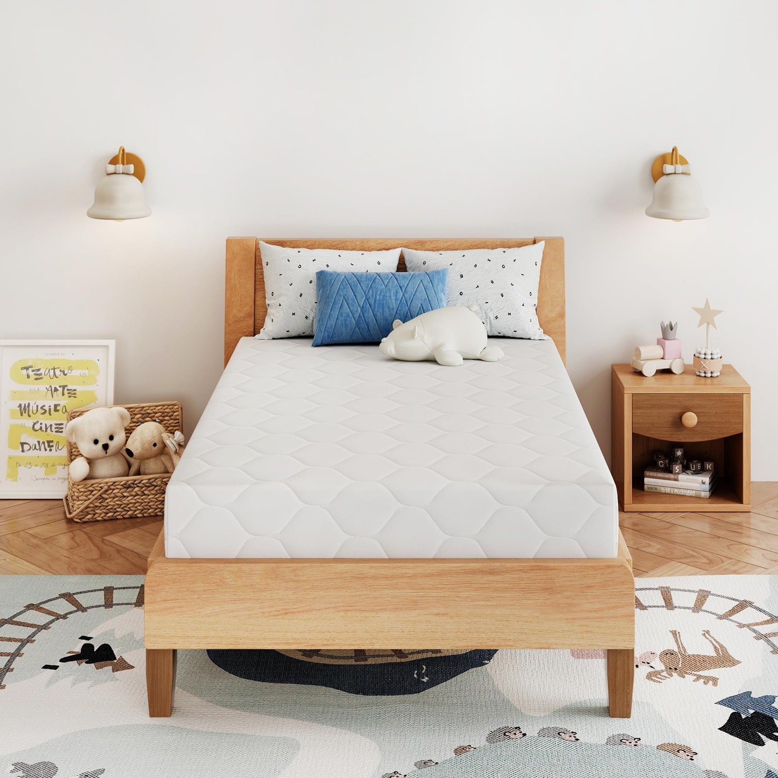 5 Inch Twin Size Memory Foam Mattress in a Box for , Relieve Pressure with Me…