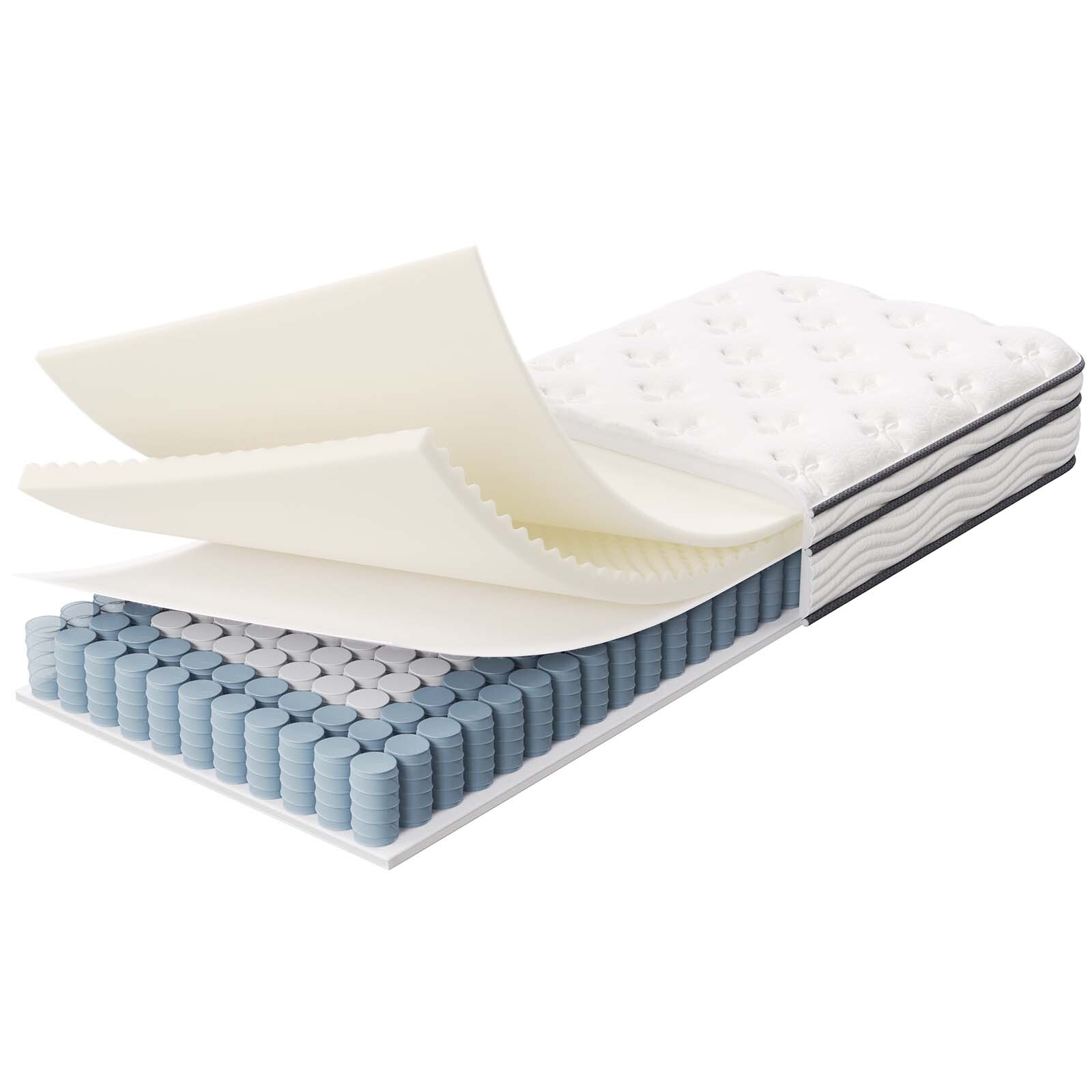 Modway Jenna 8″ Innerspring and Foam Narrow Twin Mattress in White